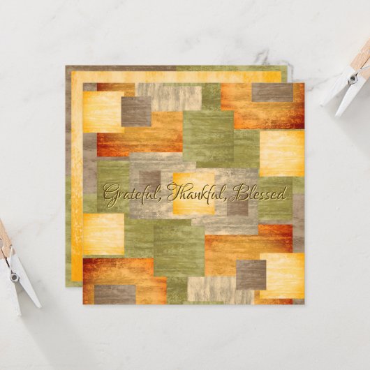 秋色ブロック カード (正面/裏面インサイチュ)