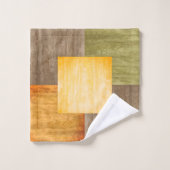 秋色ブロック バスタオルセット (ウォッシュタオル)