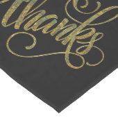 秋色ペイズリー与え感謝してい渦巻形の文字 ミディアムテーブルランナー (コーナー)