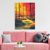 秋色林絵画林 キャンバスプリント (インサイチュ (リビング))