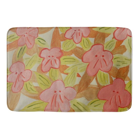 秋色花浴用マット バスマット (正面)