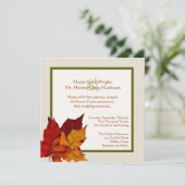 秋色葉結婚式招待状 招待状 (スタンド正面)