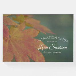 秋色離れのお祝い ゲストブック