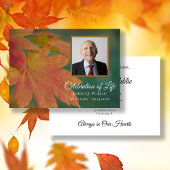 秋色離れのお祝い 招待状