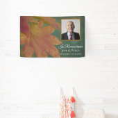 秋色離れのお祝い 横断幕 (インサイチュ)