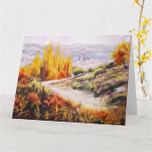 秋色 カード (黄色い花)