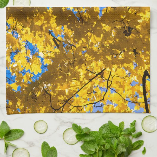 秋色 キッチンタオル (折り畳み)