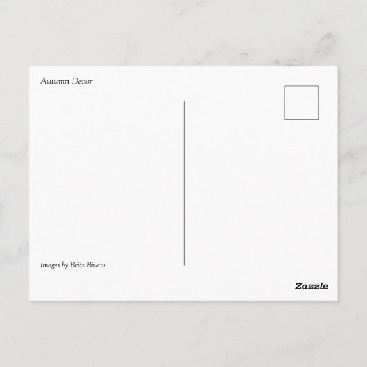 秋色 ポストカード (裏面)