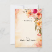 秋花サンキューカード サンキューカード (裏面)