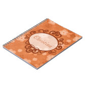 秋花スパイラルノート ノートブック (左側)