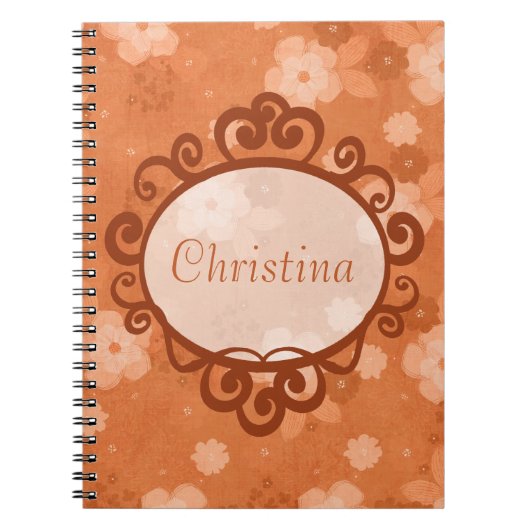 秋花スパイラルノート ノートブック (正面)