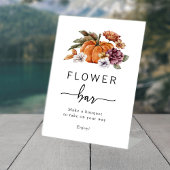 秋花バー標識 台座サイン