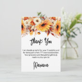 秋花パーティーサンキューカード 招待状 (スタンド正面)