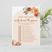 秋花嫁は本当に新郎ゲームを知っている 招待状 (スタンド正面)