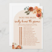 秋花嫁は本当に新郎ゲームを知っている 招待状 (正面/裏面)