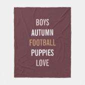 秋花嫁フッ素朴トボールデコーパーティーフリース フリースブランケット (正面)