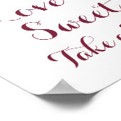 秋花恋は甘いサインのポスター、オレンジピンク ポスター (角)