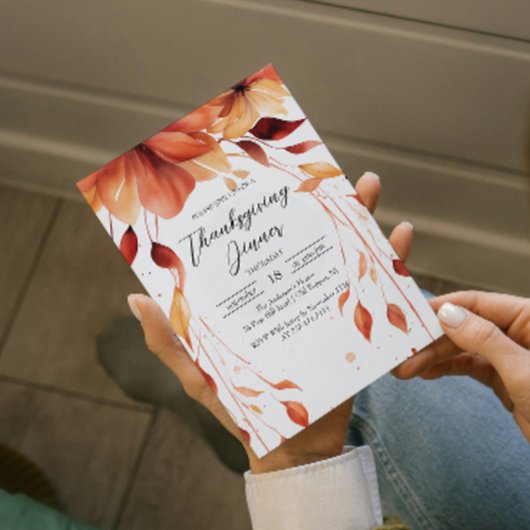 秋花感謝祭ディナー 招待状