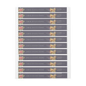 秋花感謝祭メッセージ差出人住所 ラップアラウンドラベル (シート)