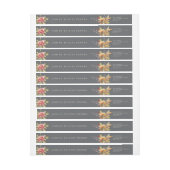 秋花感謝祭メッセージ差出人住所 ラップアラウンドラベル (シート)