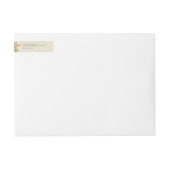 秋花感謝祭メッセージ差出人住所 ラップアラウンドラベル (正面)