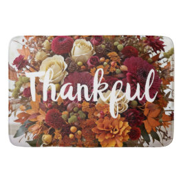 秋花感謝風呂マット バスマット