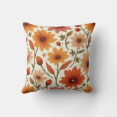 秋花枕クッション クッション (裏面)