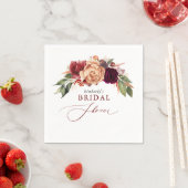 秋花模様エレガント素朴ブライダルシャワー スタンダードカクテルナプキン (インサイチュ)