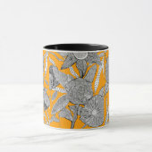 秋花模様 マグカップ (中央)