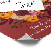 秋花結婚式カード&ギフトポスター ポスター (角)