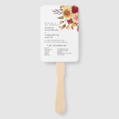 秋花結婚式 プログラム ハンドファン (正面)