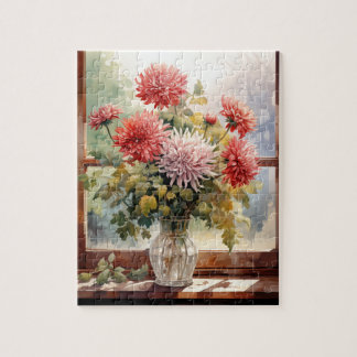 秋花菊パズル110個。20.32cm x 25.4cm ジグソーパズル