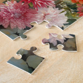 秋花菊パズル110個。20.32cm x 25.4cm ジグソーパズル (側面)