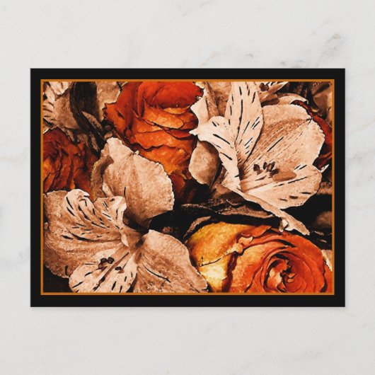秋花葉書 ポストカード (正面)