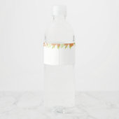 秋花赤ちゃんシャワー水ボトルラベル ペットボトルラベル (裏面)