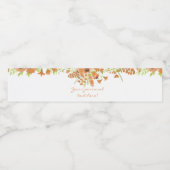 秋花赤ちゃんシャワー水ボトルラベル ペットボトルラベル (シングルラベル)