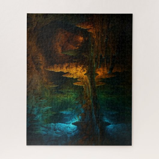 秋芳洞の幻想風景 / Fantastical View of Akiyoshido Cave ジグソーパズル (縦)