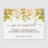 秋茎葉移動磁気告知カード マグネット招待状 (正面)