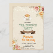 秋茶とブランチパーティの招待状 招待状 (正面/裏面)