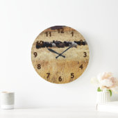 秋草の羊 ラージ壁時計 (ホーム)