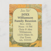 秋菊ファミリー懇親会カード シーズンポストカード (正面)