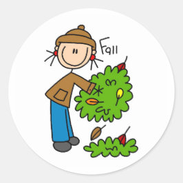 秋落ちたの葉バッグ ラウンドシール