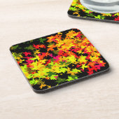 秋落ちたの葉モポリ類 コースター (左側)