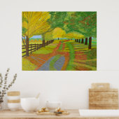 秋落ちた葉 ポスター (キッチン)