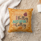 秋葉にはオレンジが鳴る クッション (ブランケット)