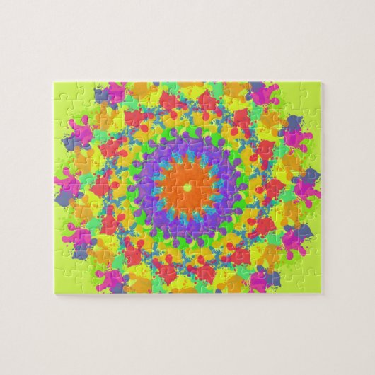 秋葉の抽象芸術芸術 ジグソーパズル (横)
