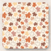 秋葉の秋のデザイン コースター (正面)