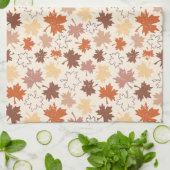 秋葉の秋の感謝祭 キッチンタオル (折り畳み)