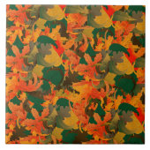 秋葉の秋の模様 タイル (正面)