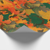 秋葉の秋の模様 ラッピングペーパー (角)